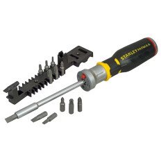 STANLEY - Destornillador Carraca LED con 12 puntas FATMAX®