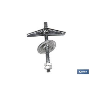 Palomilla con muelle Espiga | Métricas Ø 4, 5, 6 y 8 mm | Para hormigón hueco, escayola y cartón yeso