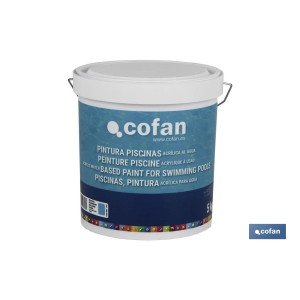 Pintura al agua para piscinas | Resistente a productos de limpieza | Previene la formación de algas