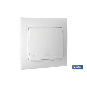 Interruptor - Conmutador de empotrar | Modelo Pacific | 10 A - 250 V | Color blanco