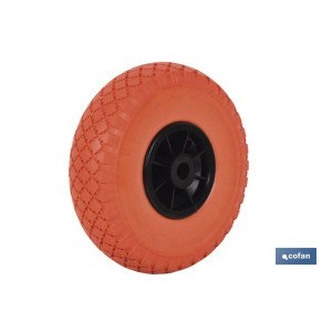 Rueda para carretilla de almacén | Con rodamiento | Fabricada con llanta de ABS impinchable