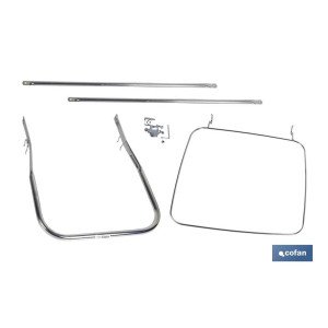 Pedal con aro sujeta bolsa de basura | Para contenedor de 120 litros | Fabricado en metal | Resistente y duradero