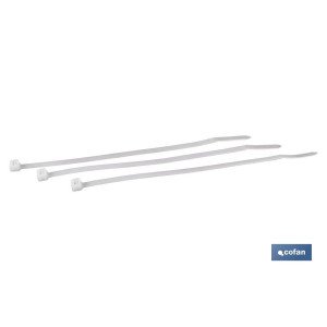 Bridas de Nylon PA 6.6 Color Blancas